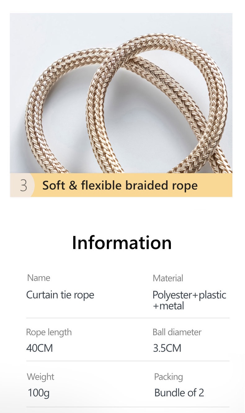 Creative Magnetic Curtain Tie Rope-11